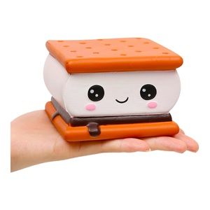 Kawaii “S’mores” (/◕ ω ◕/) Mochi Squishies: Slow Rising Squishy Toy!